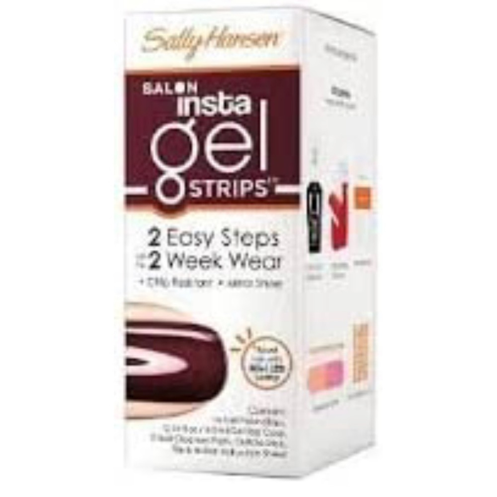 Plums the word purple print Sally Hansen Insta gel strips new